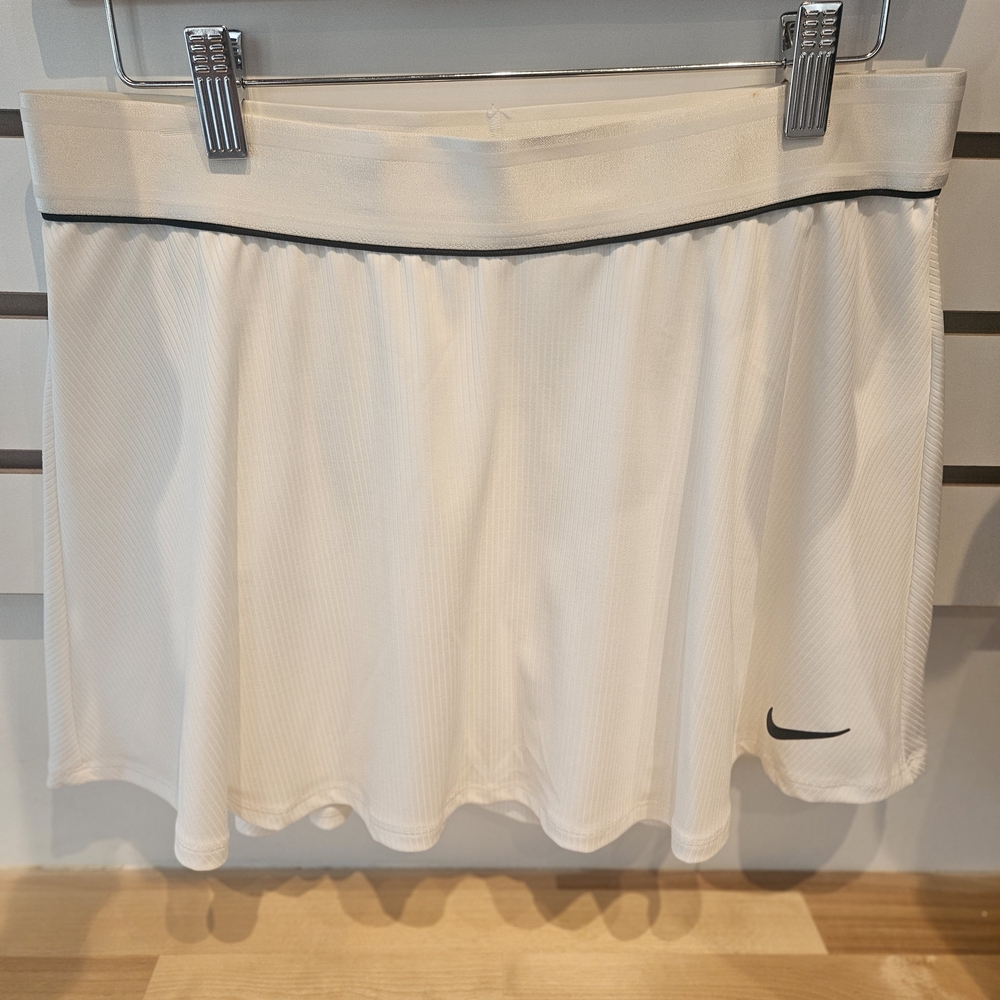 Nike Women's White Skater Skirt with Black Trim